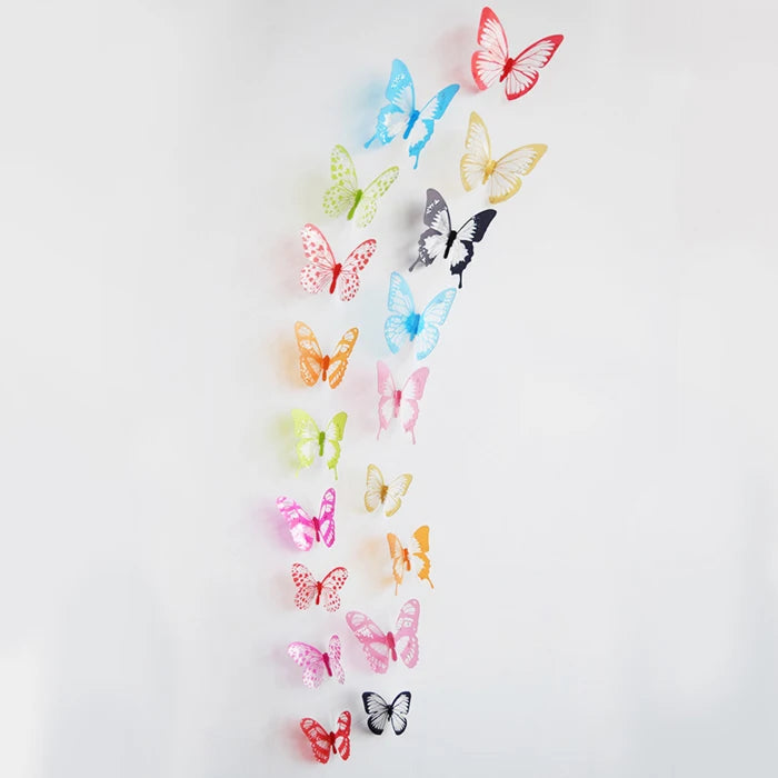 18-Piece Crystal Butterfly Wall Sticker Set for Beautiful Home - Image 10