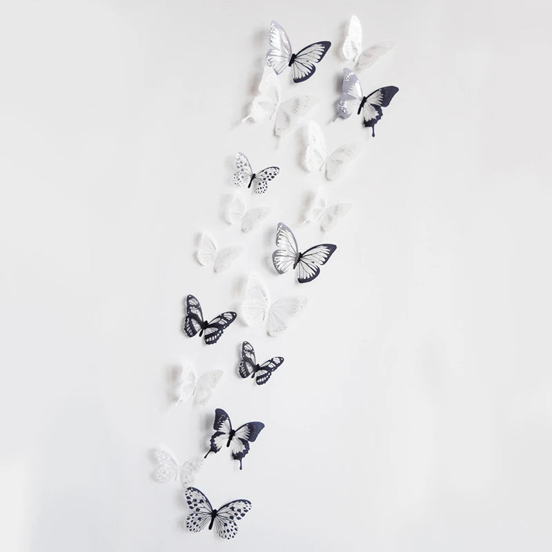 18-Piece Crystal Butterfly Wall Sticker Set for Beautiful Home - Image 9