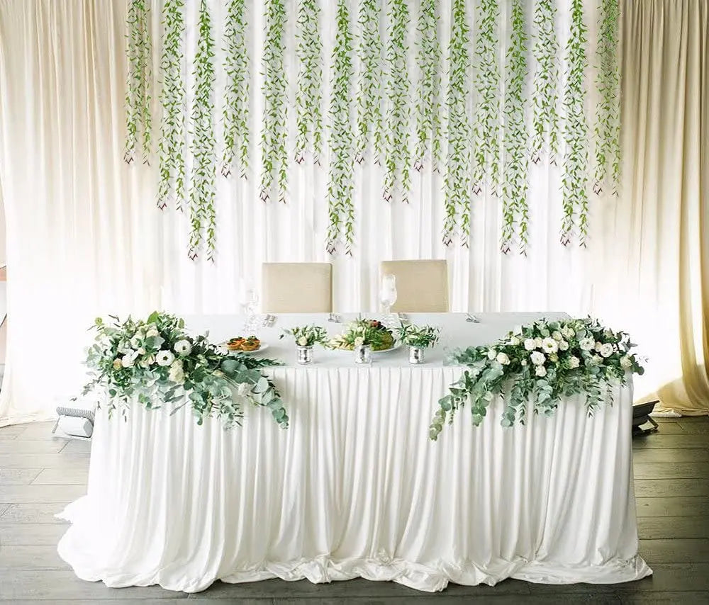 Artificial Ivy Willow Garland with String Lights – Hanging Greenery for Wall, Party, Wedding & Home Decor - Image 4