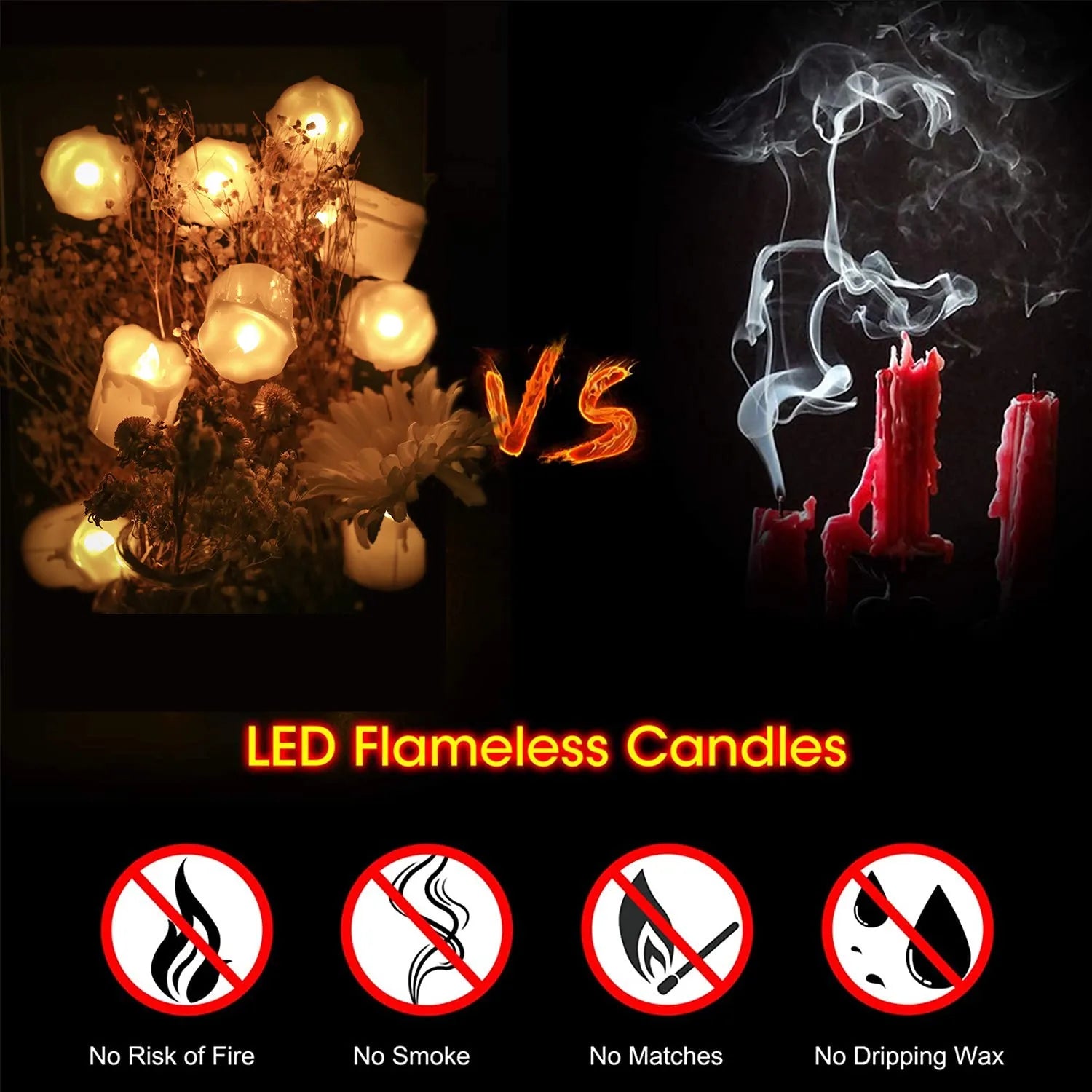 Flameless LED Electronic Candles - Image 2