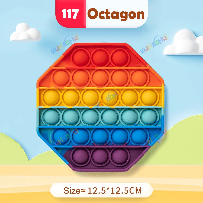 Rainbow Pop Push Bubble Fidget Toy - Image 14