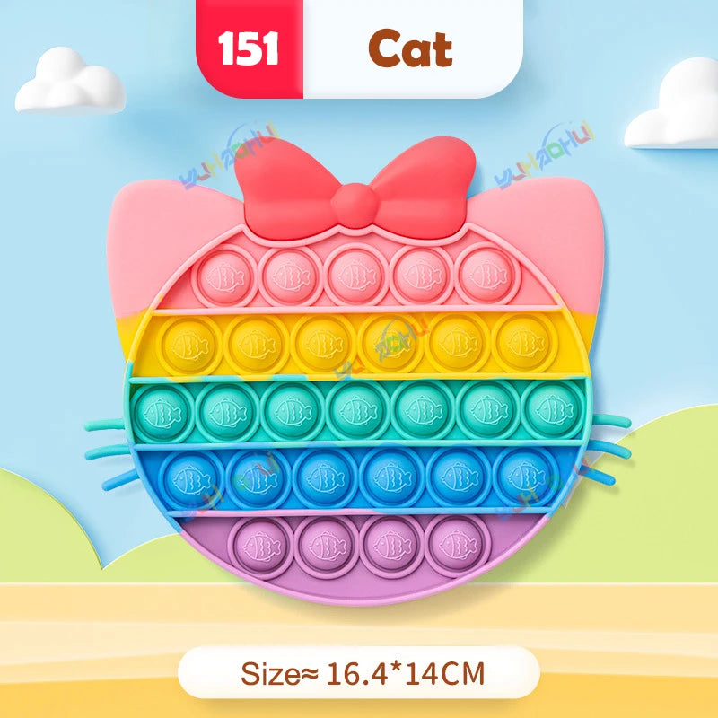 Rainbow Pop Push Bubble Fidget Toy - Image 21