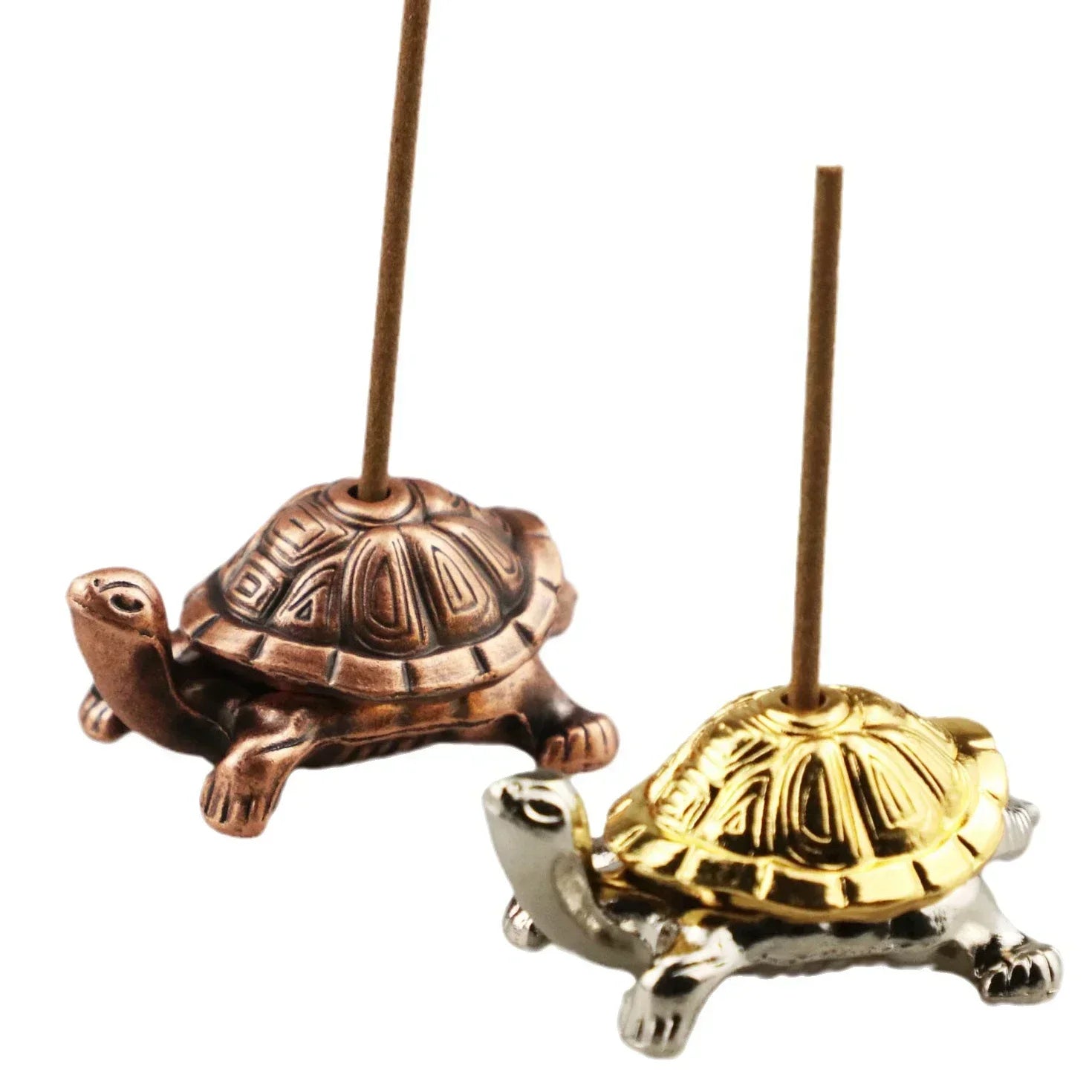 Mini Metal Turtle Incense Stick Holder – Fun Animal Burner for Meditation & Home Decor - Image 7