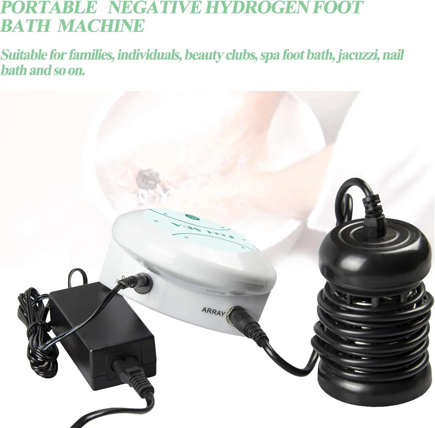 Foot Spa Massager Set - Mini Ion Electric Detox Foot Spa - Image 3