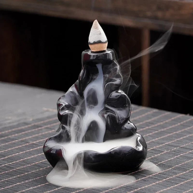 Mountain River Waterfall Backflow Incense Burner – Zen Aroma Censer for Home Decoration & Relaxation - Image 2