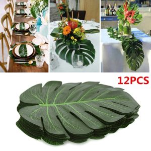 Artificial Tropical Palm Leaves โ Hawaiian Luau & Jungle Theme Party Decor for Home & Events