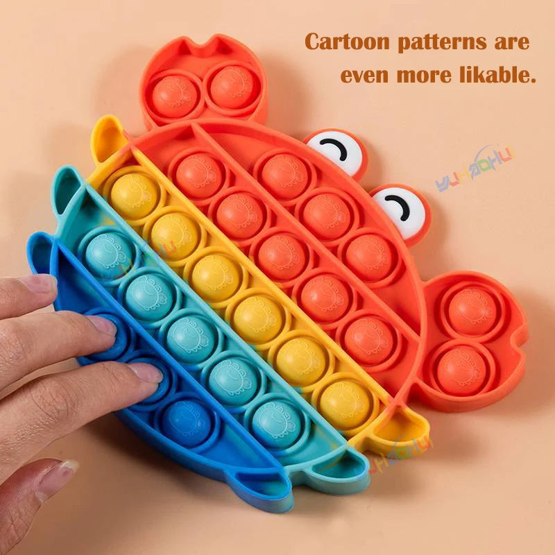 Rainbow Pop Push Bubble Fidget Toy - Image 4