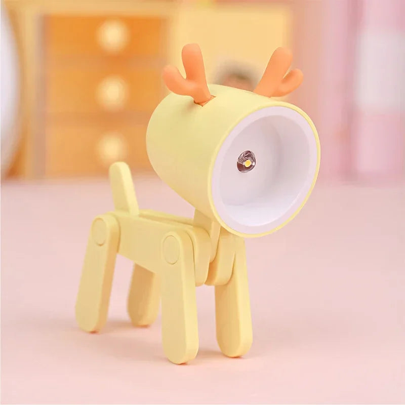 Mini LED Night Light – Foldable Dog & Deer Desk Lamp for Kids' Room & Holiday Decor - Image 16