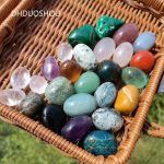 Natural Crystal Tumbled Stone Cubes – Polished Quartz, Amethyst & Gemstones for Healing, DIY & Decor