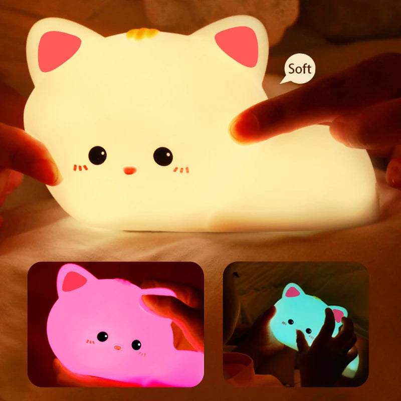 Cute Cat Silicone Nightlight - Image 3