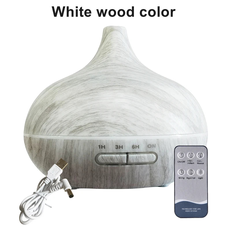 550ml Wood Color USB Aroma Diffuser - Image 9