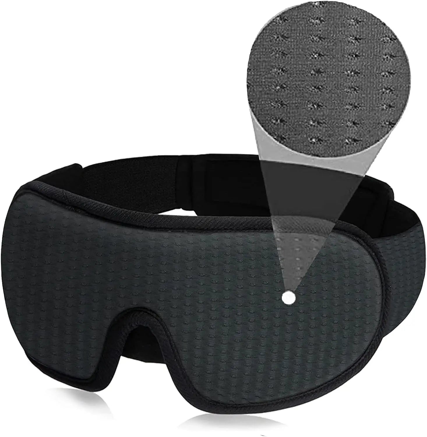 3D Sleep Mask - Soft Blockout Eye Cover for Comfortable Sleep - Image 7