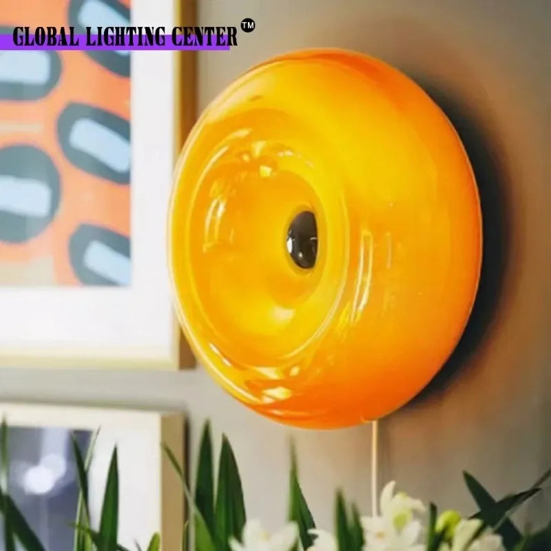 Donut Lamp - Orange Round LED Light - Image 3