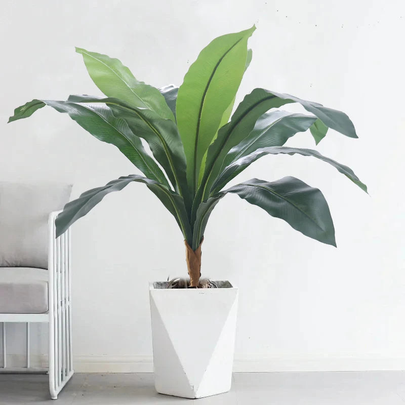 Large Artificial Tropical Banana Leaf Plant – Real Touch Faux Palm for Home, Garden & Event Decor - Image 4