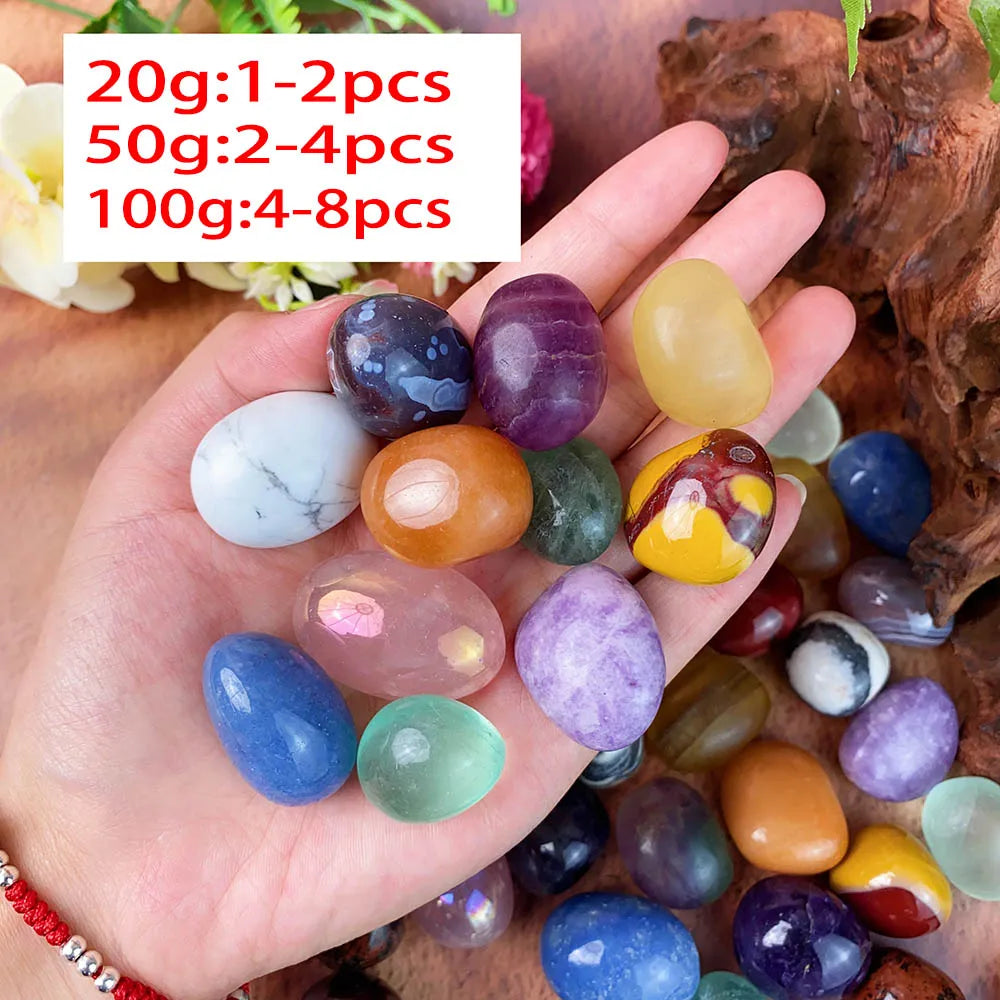 Natural Crystal Tumbled Stone Cubes – Polished Quartz, Amethyst & Gemstones for Healing, DIY & Decor - Image 37