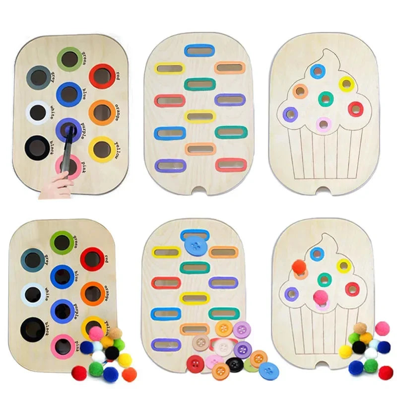 Children's Sensory Tray Table - Color Hairball Game - Image 5