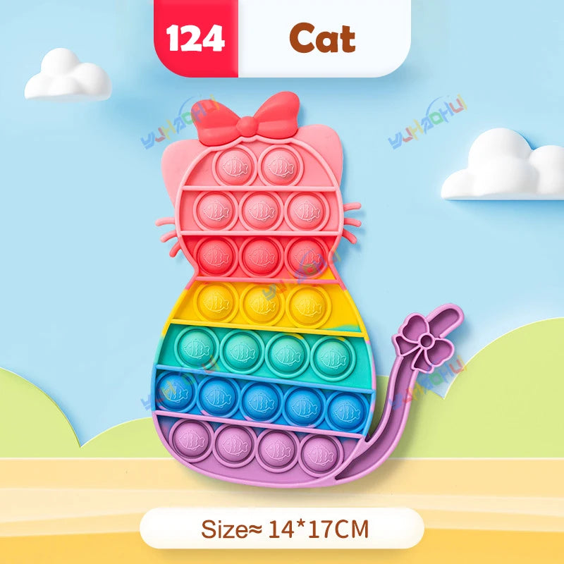 Rainbow Pop Push Bubble Fidget Toy - Image 25