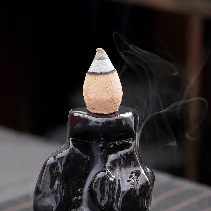 Mountain River Waterfall Backflow Incense Burner – Zen Aroma Censer for Home Decoration & Relaxation - Image 3