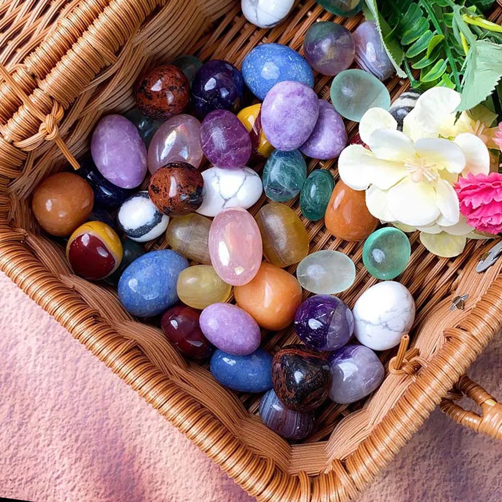 Natural Crystal Gemstone Tumbled Stones – Healing Reiki Decor for Home, Aquarium & Feng Shui - Image 5