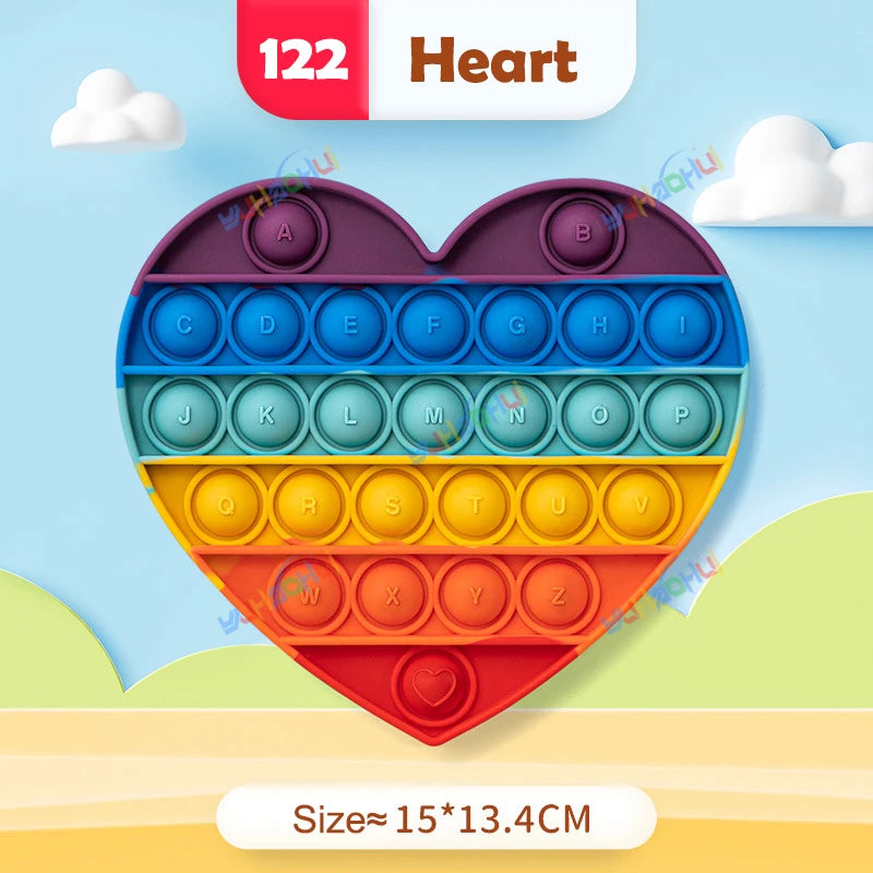 Rainbow Pop Push Bubble Fidget Toy - Image 12