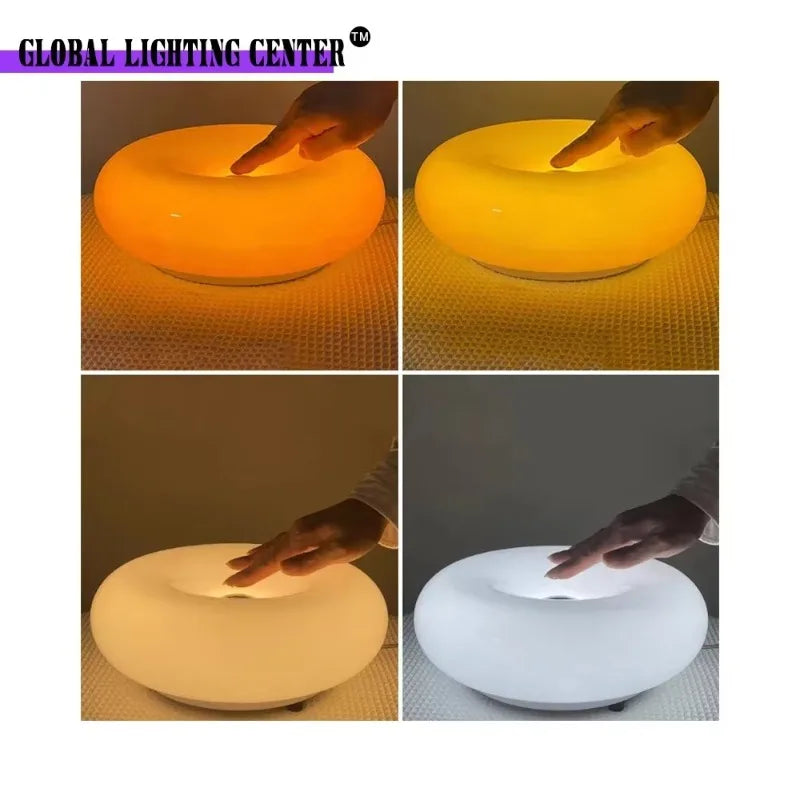 Donut Lamp - Orange Round LED Light - Image 5