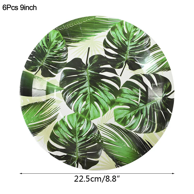 Artificial Tropical Palm Leaves – Hawaiian Luau & Jungle Theme Party Decor for Home & Events - Image 20