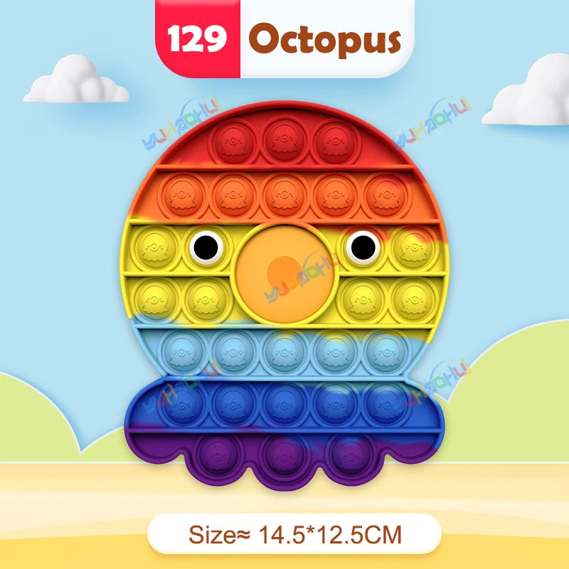 Rainbow Pop Push Bubble Fidget Toy - Image 35