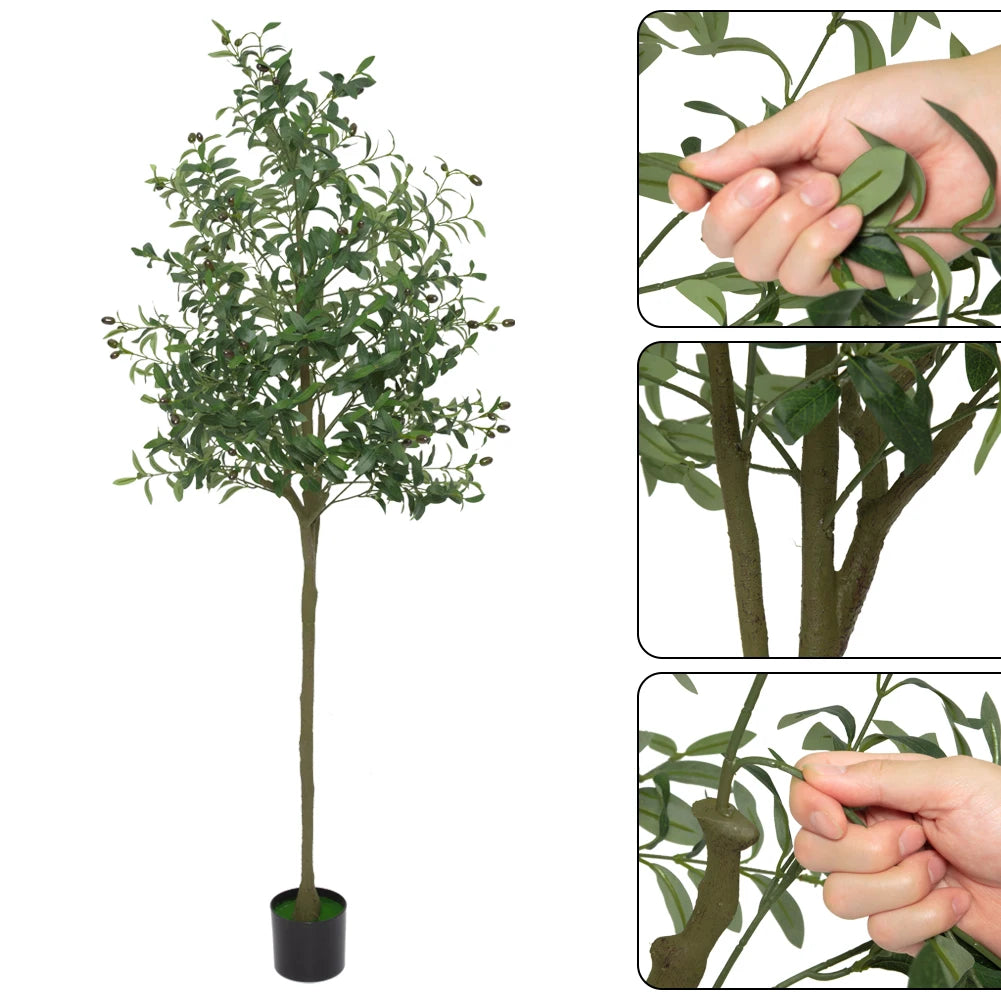 Artificial Olive Tree Faux Olive Tree 5ft/6ft/7ft Tall Artificial Tree - Image 3