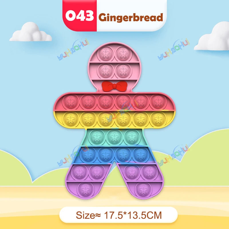 Rainbow Pop Push Bubble Fidget Toy - Image 30