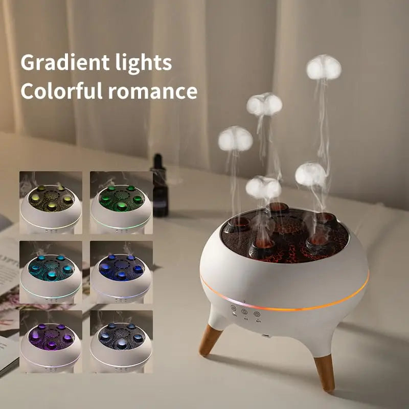 Dynamic Jellyfish Air Humidifier with Remote Control and Colorful Night Lights - Image 5