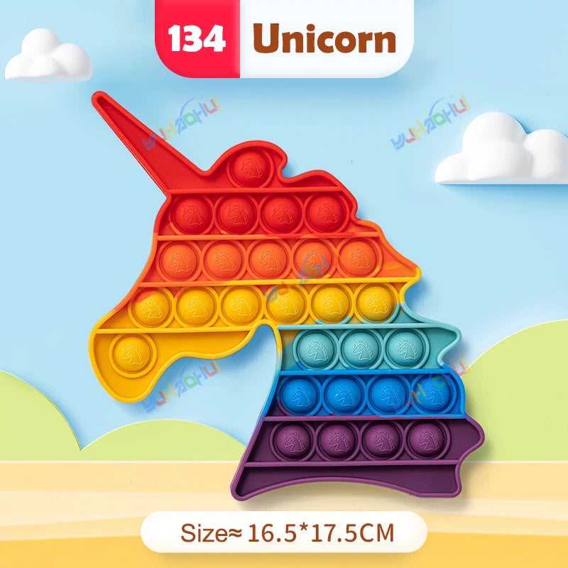 Rainbow Pop Push Bubble Fidget Toy - Image 34