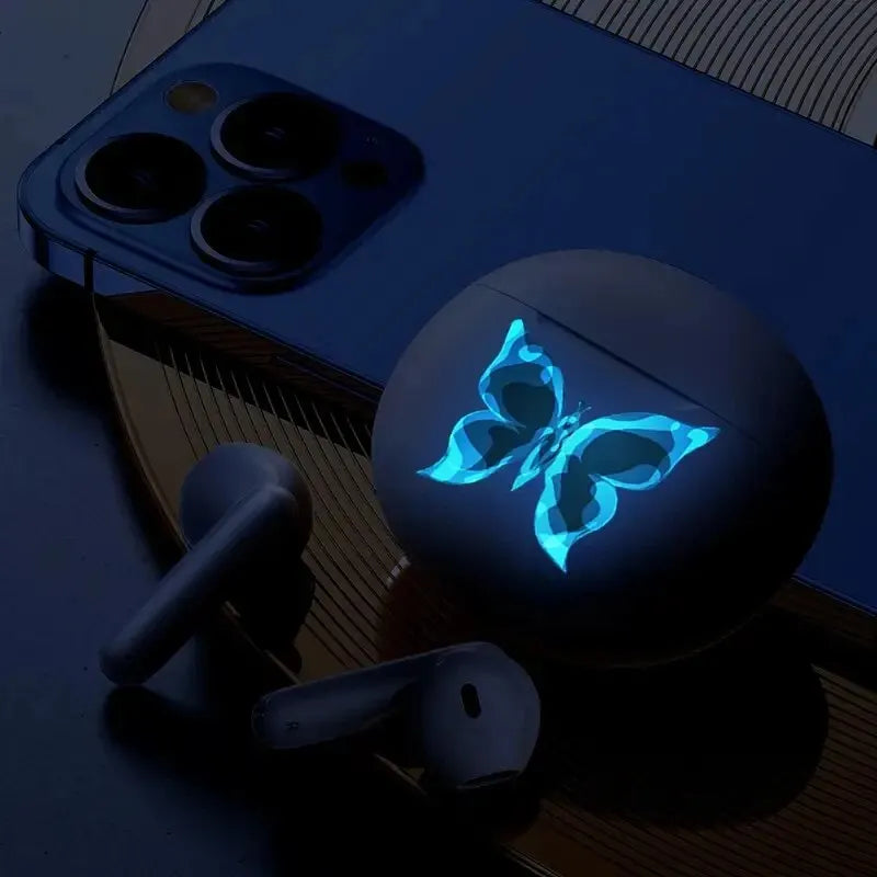 Blue Luminous Butterfly Switch Stickers - Image 3