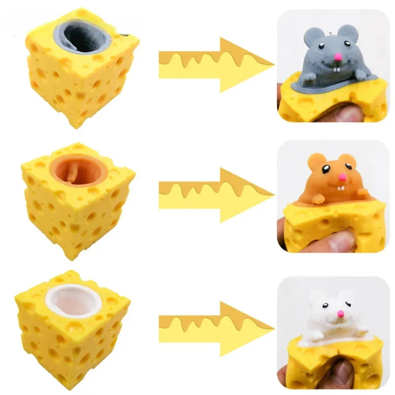 Pop Up Funny Mouse & Cheese Block - Image 2