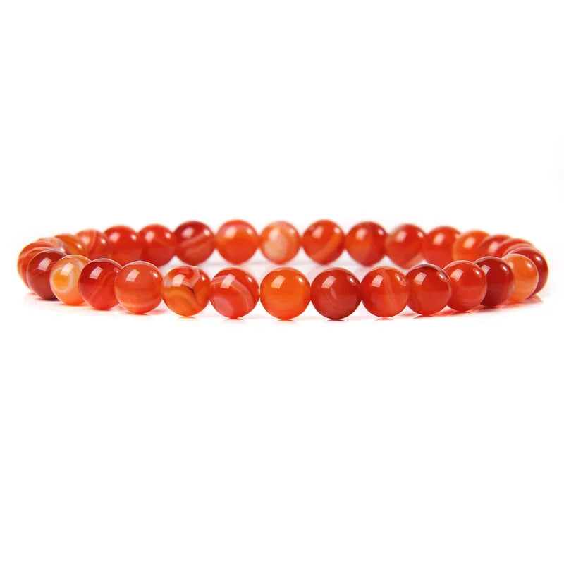 6MM Natural Agate Bead Stretch Bracelet – Healing Energy Jewelry for Men & Women - Image 40