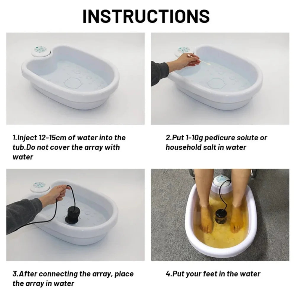 Foot Spa Massager Set - Mini Ion Electric Detox Foot Spa - Image 4