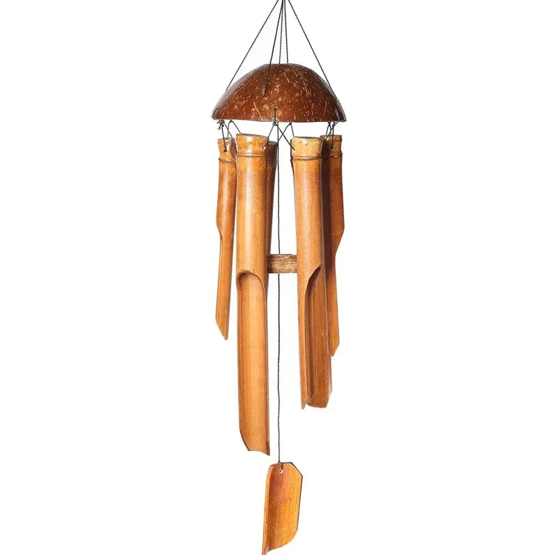 Bamboo Wind Chimes 72cm Windbell Chimes Craft For Outdoor Garden - Image 9