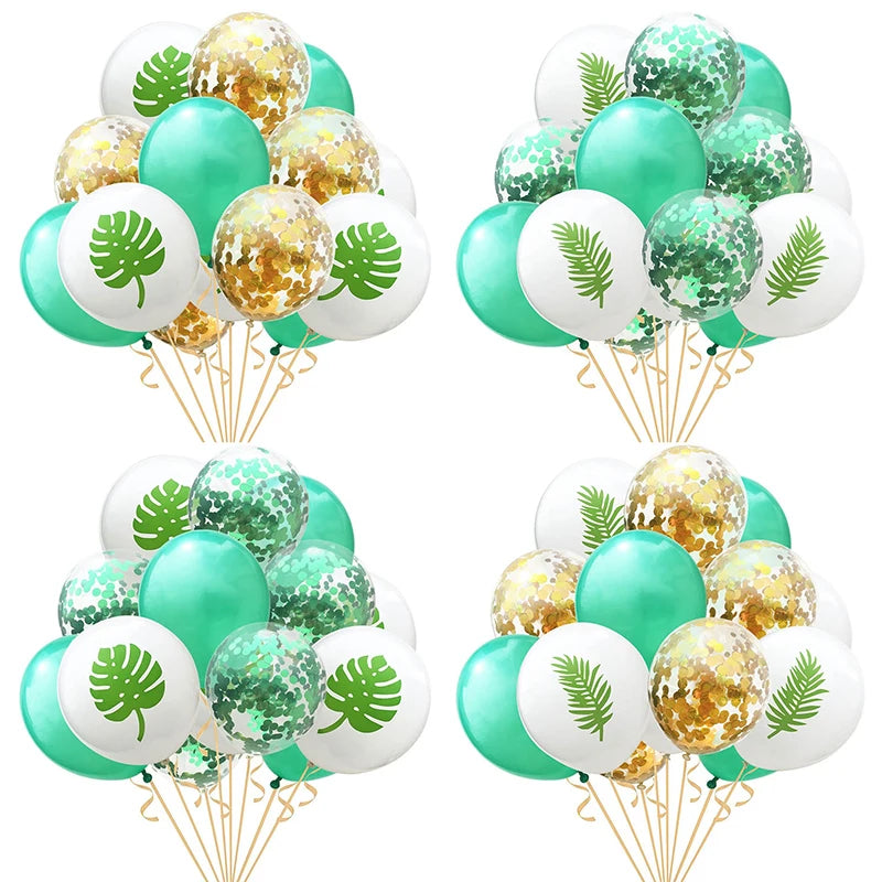 Artificial Tropical Palm Leaves – Hawaiian Luau & Jungle Theme Party Decor for Home & Events - Image 3