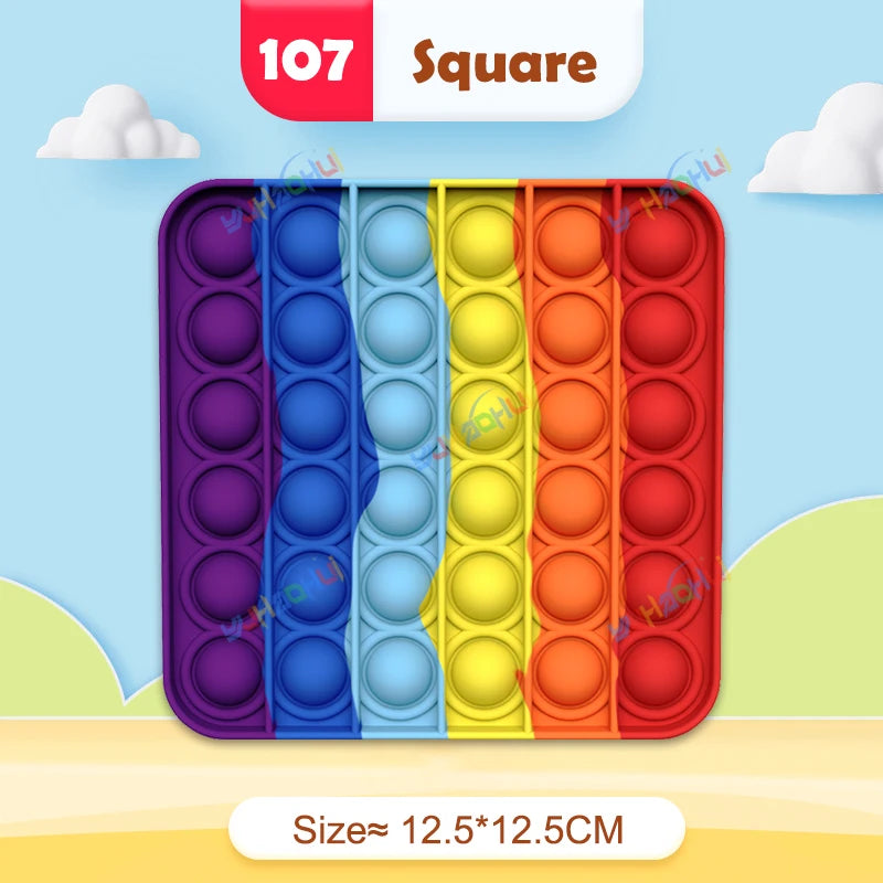 Rainbow Pop Push Bubble Fidget Toy - Image 13