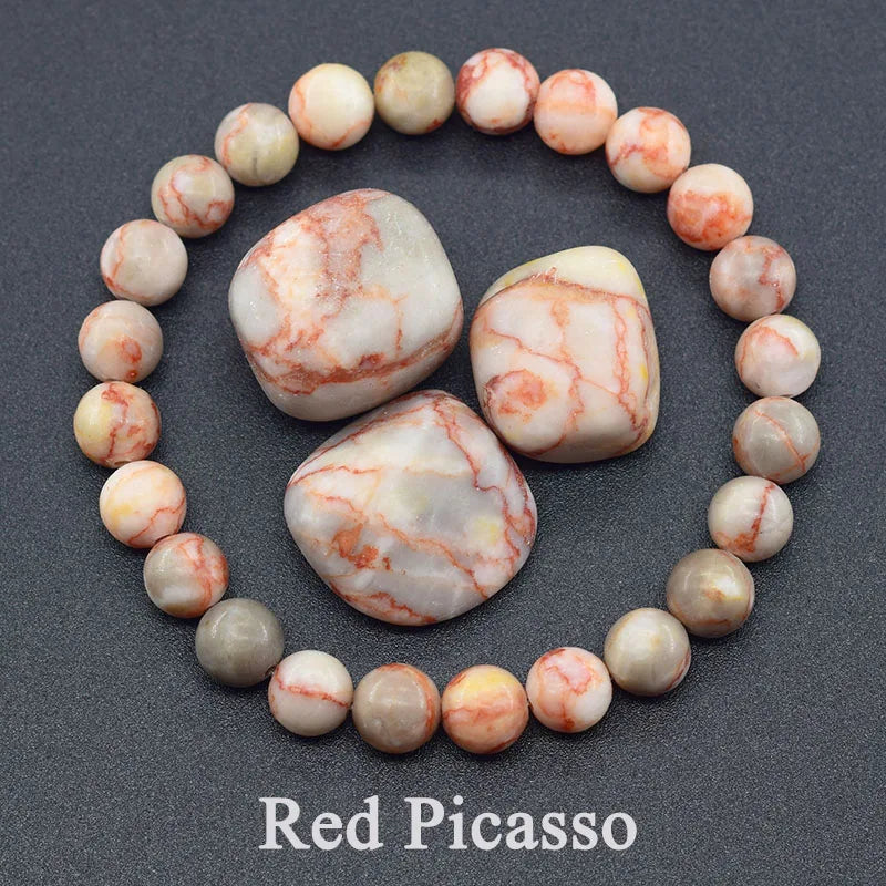 Natural Red Jasper Prayer Bead Bracelet – Stretch Rosary Jewelry for Men & Women - Image 9
