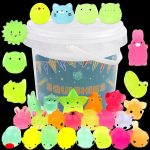 Kawaii Animals Squishies - 12/36PCS Glow in the Dark Stress Relief Toys