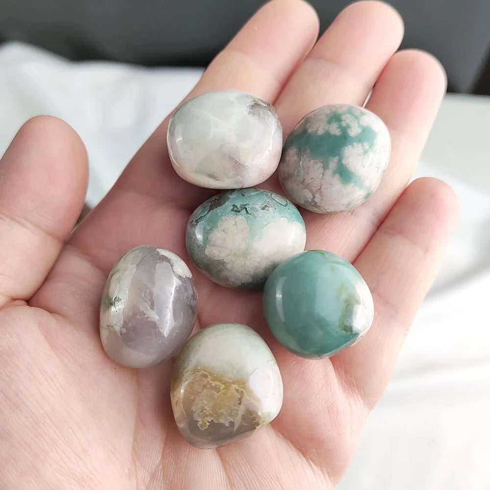 Natural Crystal Tumbled Stone Cubes – Polished Quartz, Amethyst & Gemstones for Healing, DIY & Decor - Image 23